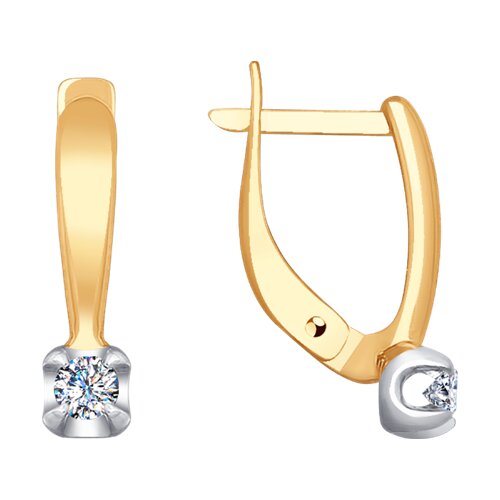 серьги из золота с бриллиантами