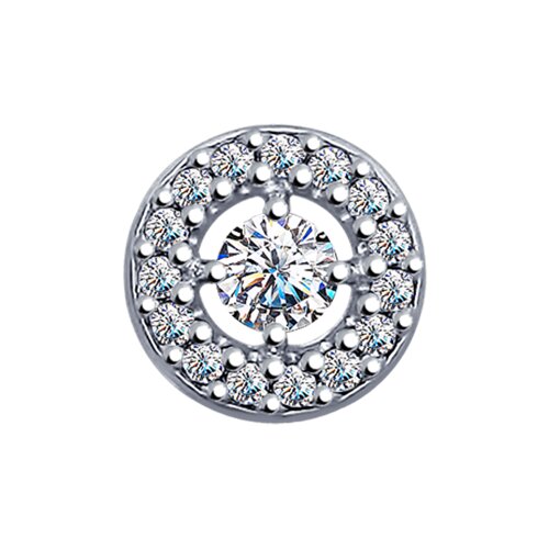 подвеска из серебра с фианитами