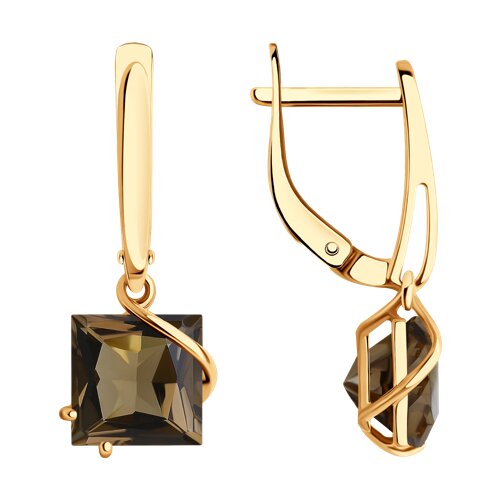 серьги золотые пробы 585