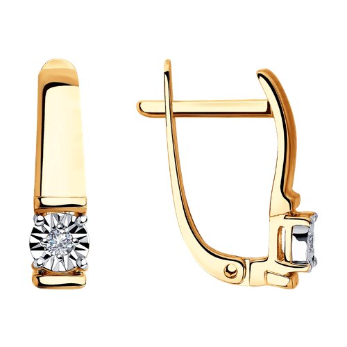 серьги из золота с бриллиантами