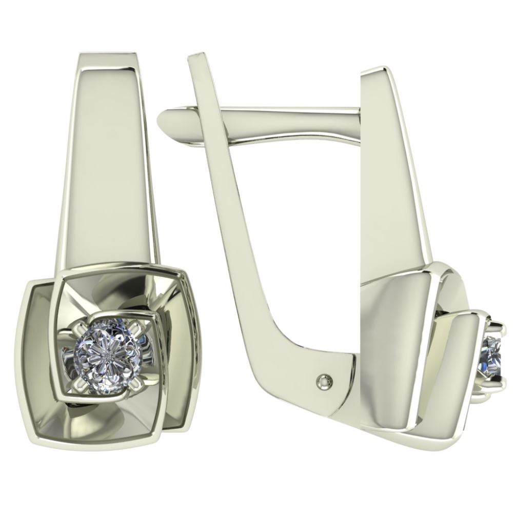 Серьги из золота с бриллиантами