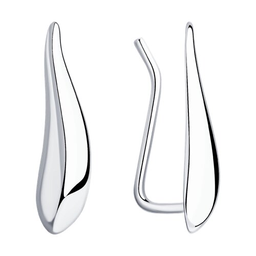 серьги из серебра