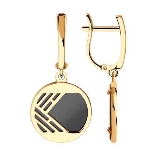 серьги из золота с наношпинелями