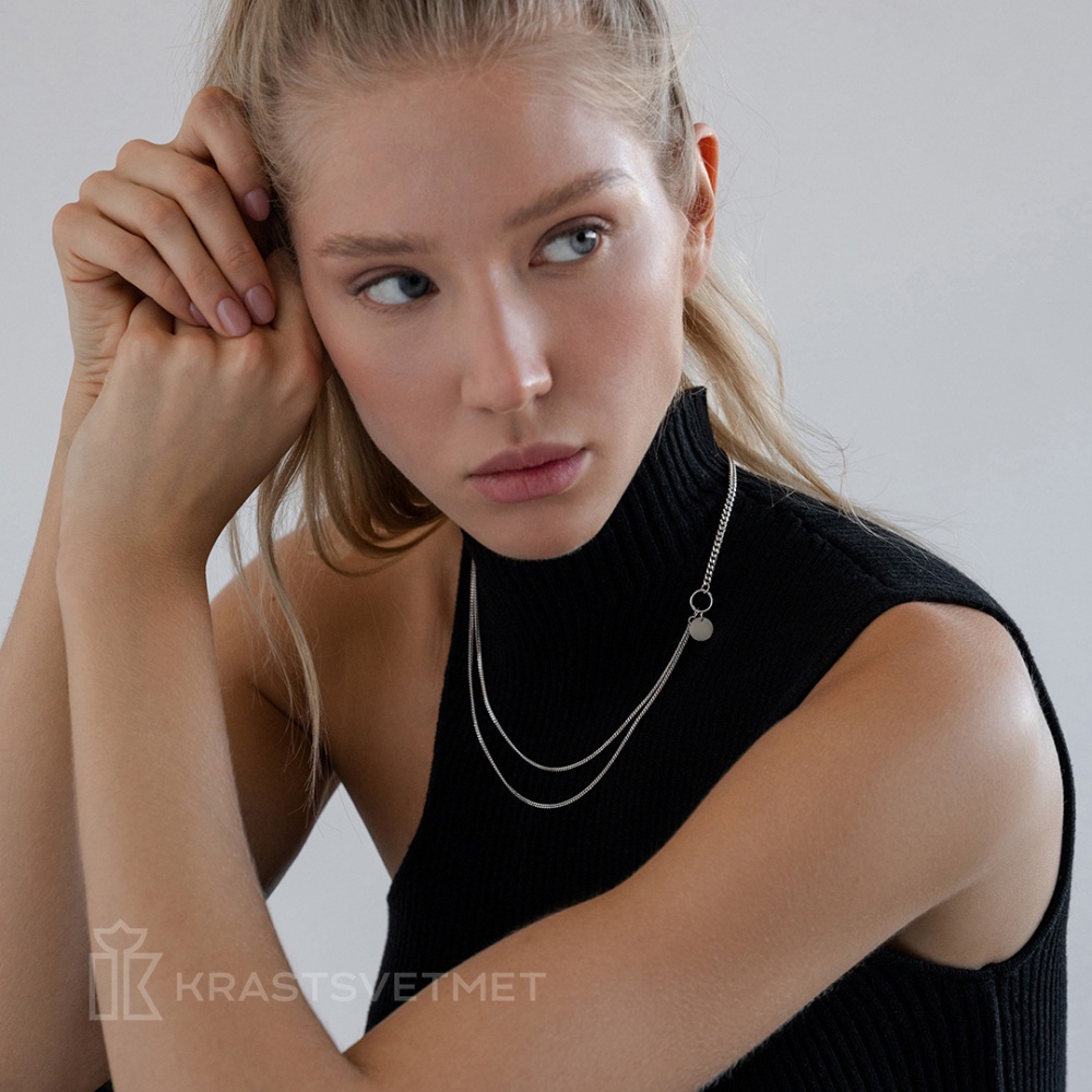 Колье из серебра