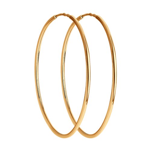 серьги конго из золота