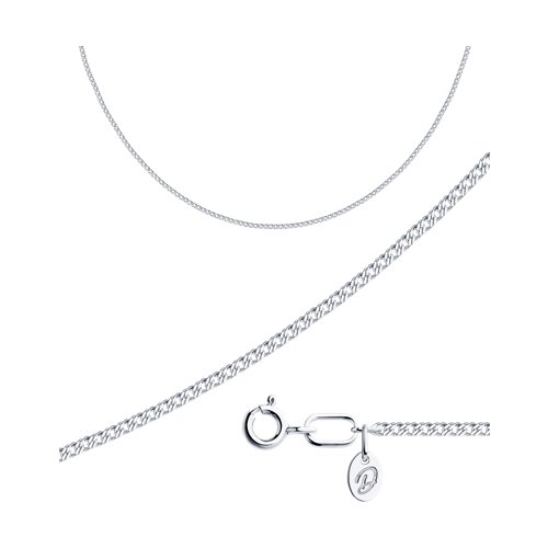 цепь из белого золота