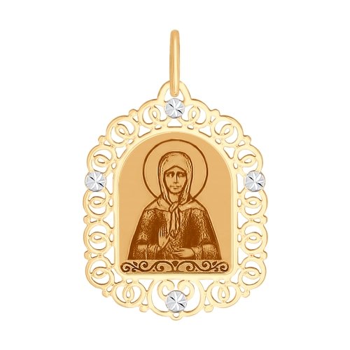 Иконка из золота эмаль