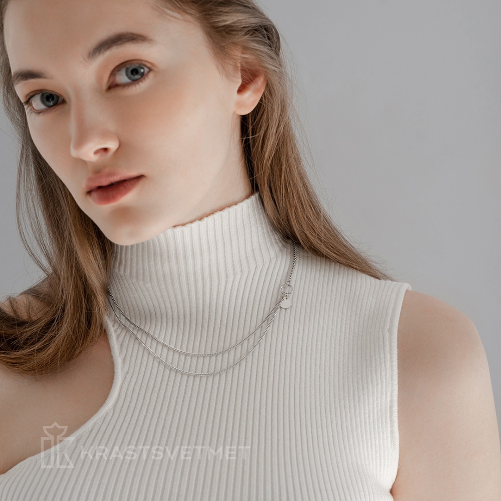 Колье из серебра