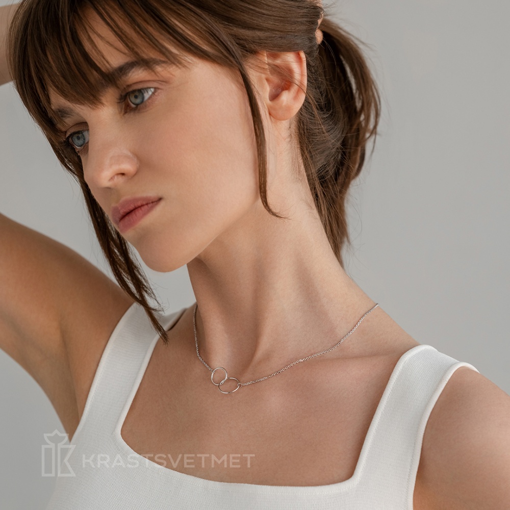 Колье из серебра