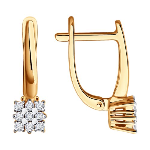 серьги из золота с бриллиантами