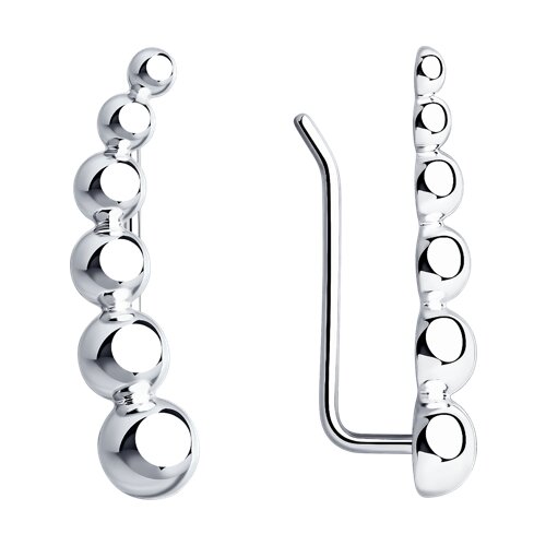 серьги из серебра