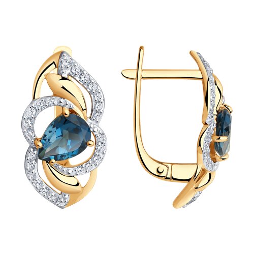 серьги золотые пробы 585