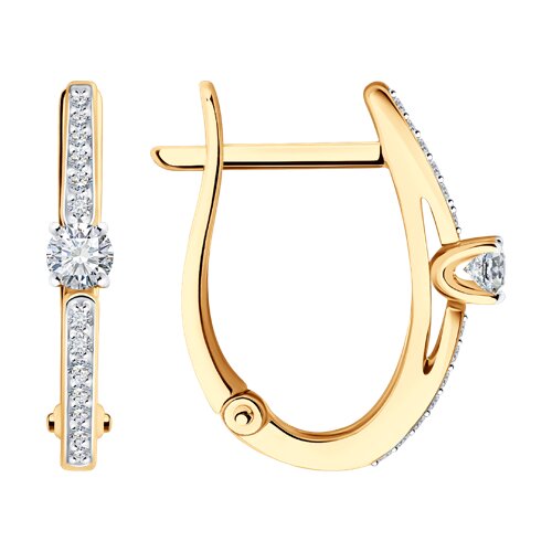 серьги из золота с бриллиантами