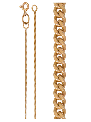 Цепь из золота плетение "Панцирная"