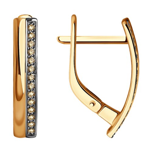 серьги из золота с бриллиантами