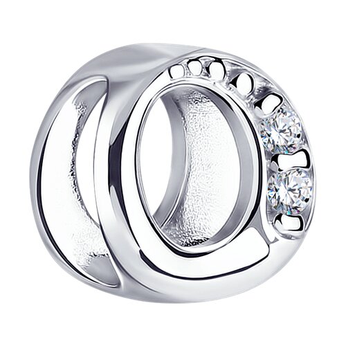 подвеска из серебра с фианитами