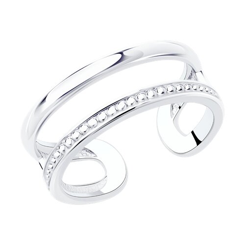 кольцо на фалангу из серебра