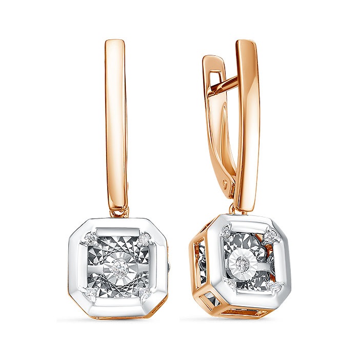 Серьги из золота с бриллиантами