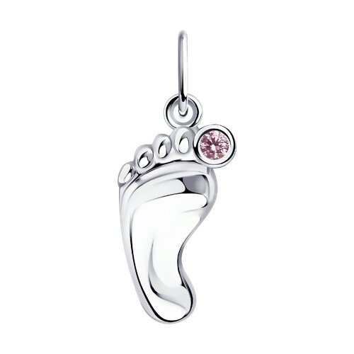 подвеска из серебра с фианитом