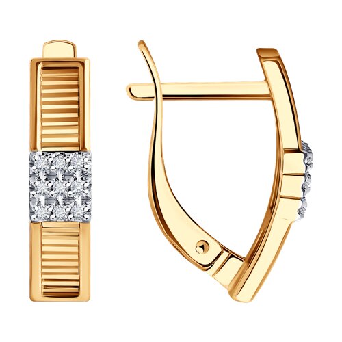 серьги из золота с бриллиантами