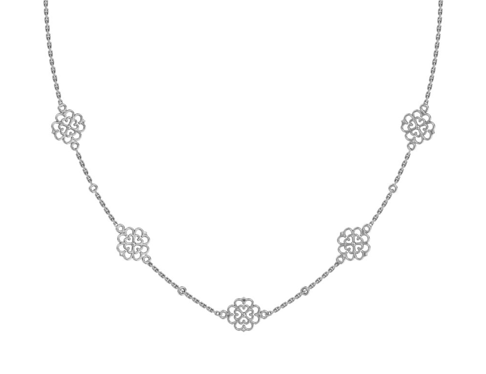 Колье из серебра