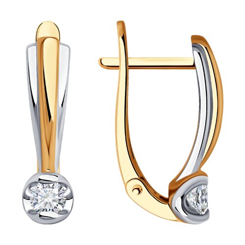 серьги из золота с бриллиантами