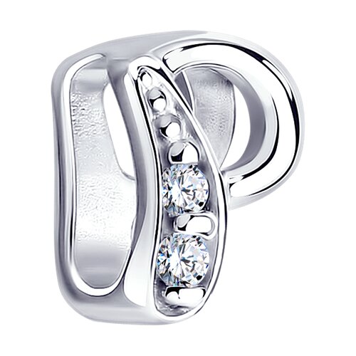 подвеска из серебра с фианитами