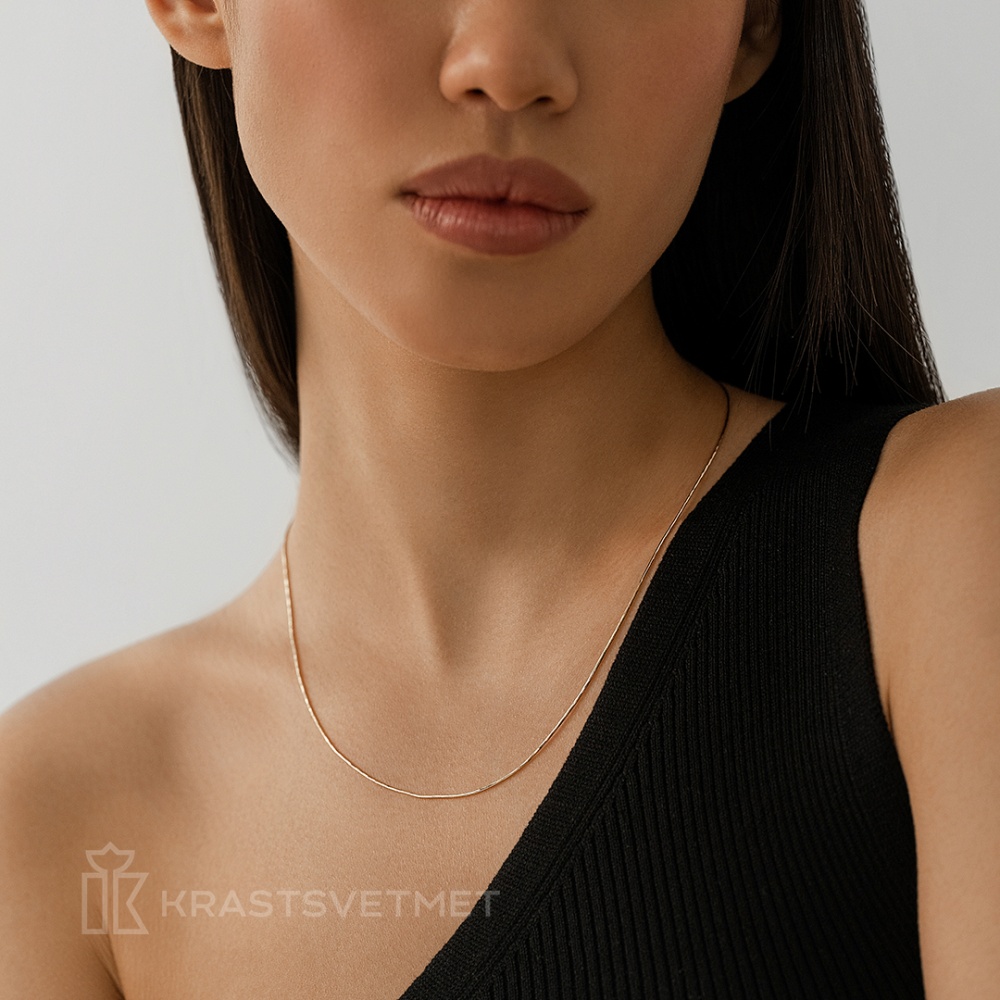 Цепь из золота плетение "Снейк"