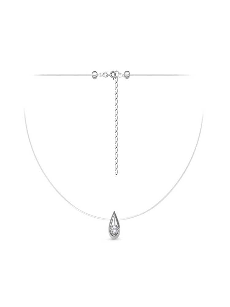 Колье из серебра с фианитами