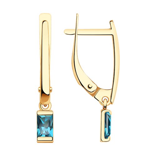 серьги золотые пробы 585