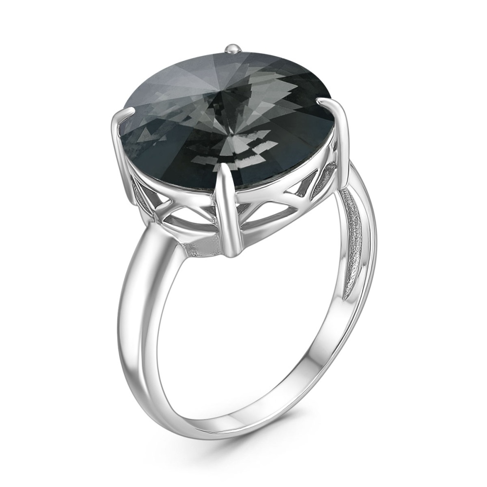 Кольцо из серебра с фианитом SWAROVSKI