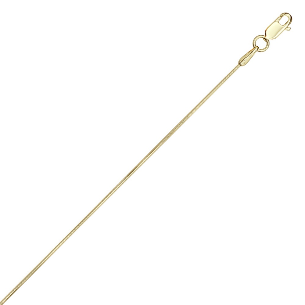 Цепь из золота плетение "Снейк"