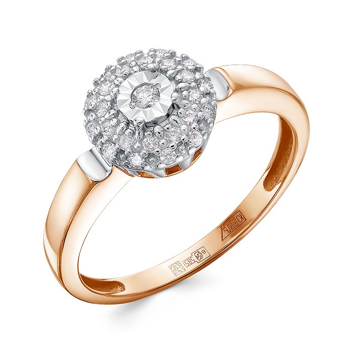 Кольцо из золота с бриллиантами