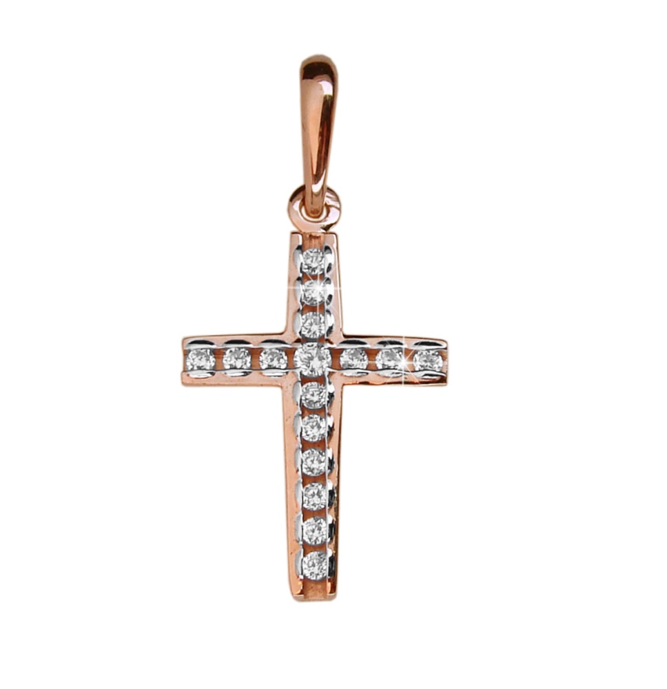 Подвеска из серебра с фианитами