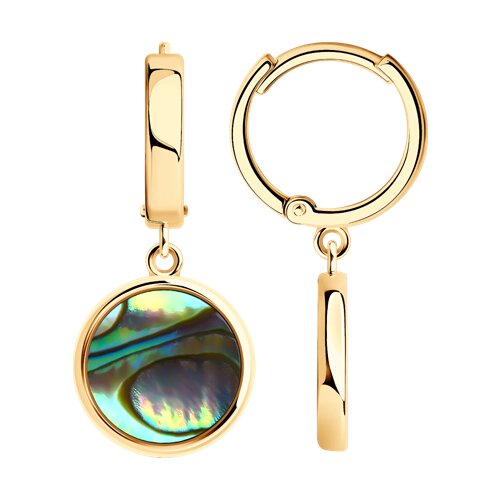 серьги из серебра с перламутром