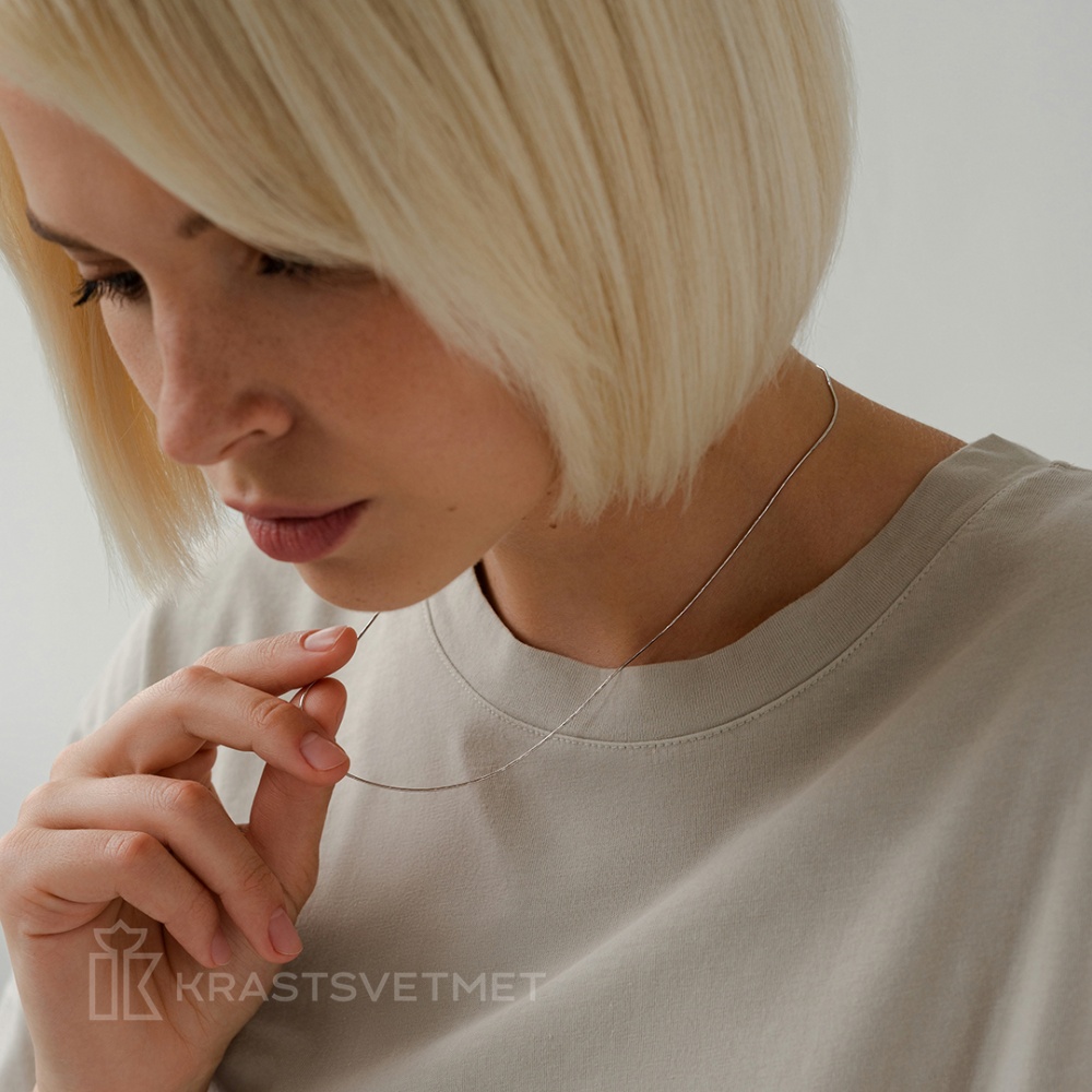 Цепь из золота плетение "Снейк"