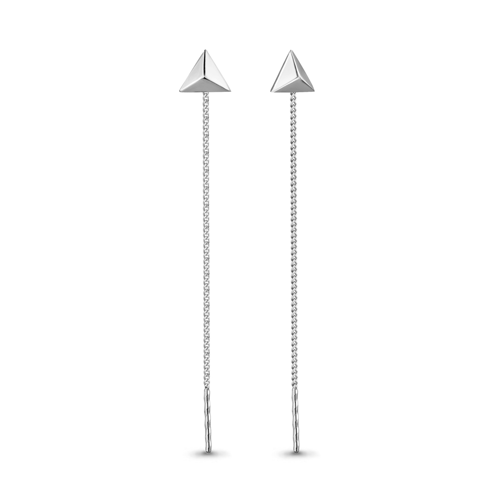 Серьги-продевки из серебра