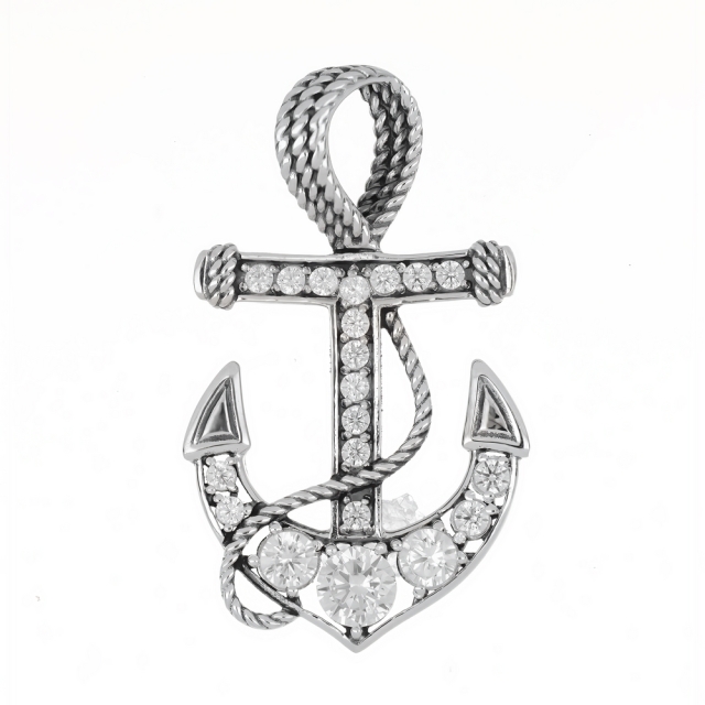 Подвеска из серебра с фианитом