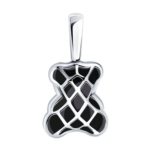 подвеска из серебра с эмалью