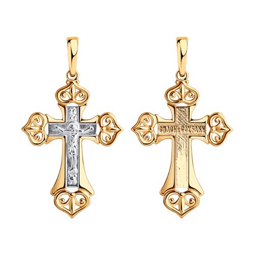 подвеска из золочёного серебра