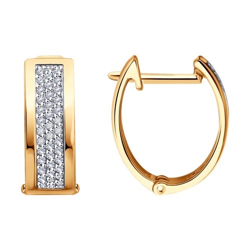 серьги из золота с бриллиантами