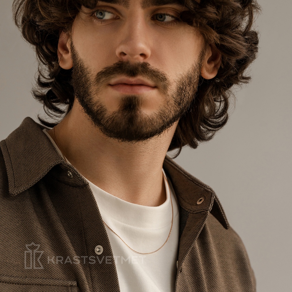 Цепь из золота плетение "Снейк"