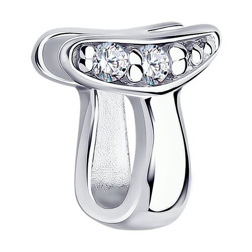 подвеска из серебра с фианитами