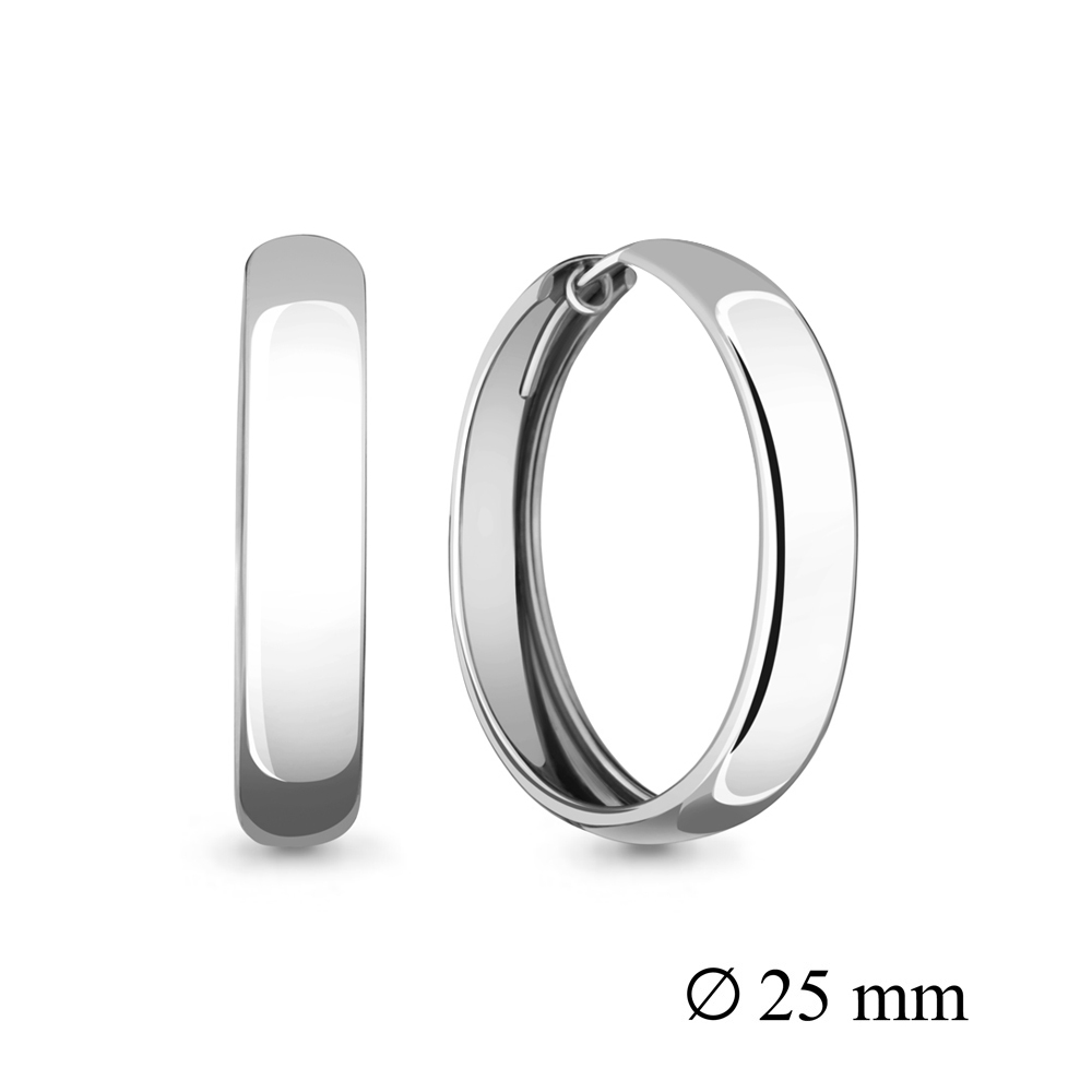 Серьги конго из серебра