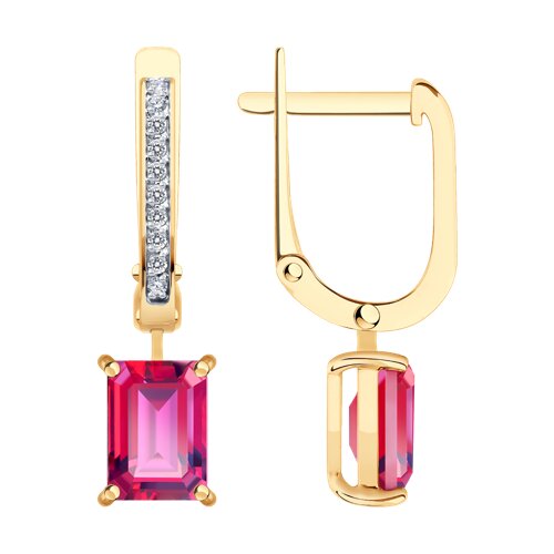 серьги золотые пробы 585