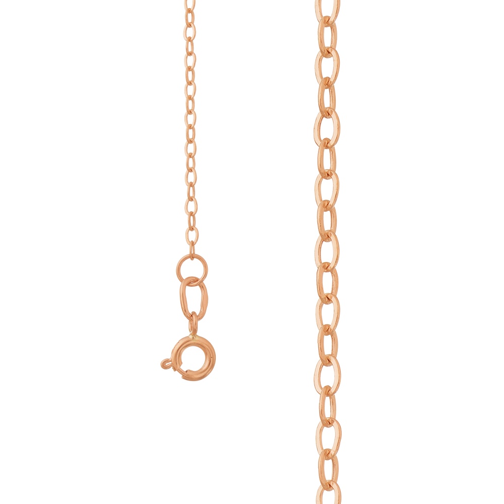 Цепь пустотелая из золота