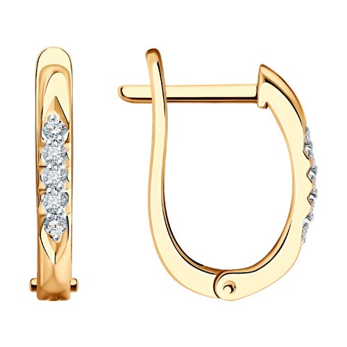 серьги из золота с бриллиантами