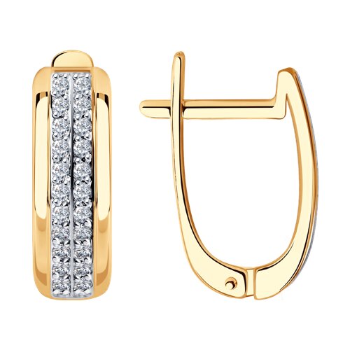 серьги из золота с бриллиантами