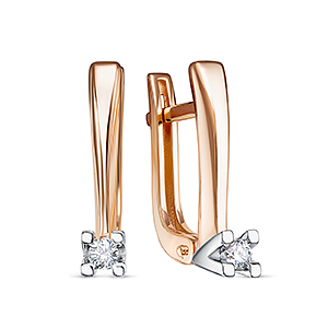 Серьги из золота с бриллиантами