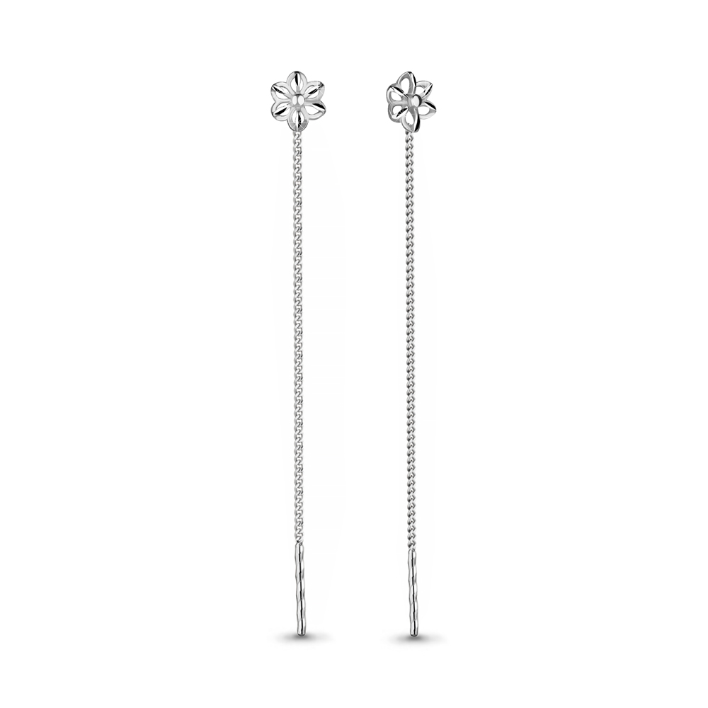Серьги-продевки из серебра
